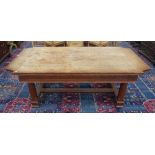 A 19th century Gothic Revival oak dining table,