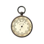 A Victorian silver cased pocket barometer,