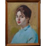 Philip Naviasky (1894-1983), Portrait of a young woman, oil on board, signed, 50cm x 37cm.