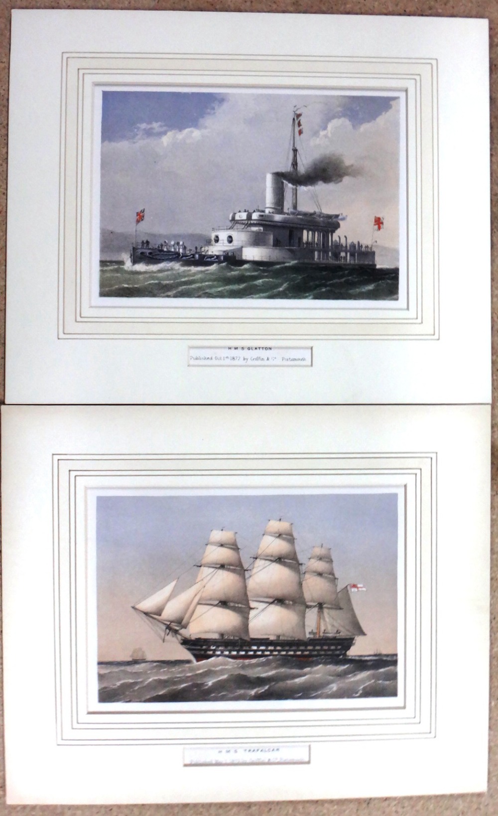 Thomas Goldsworth Dutton, H.M.S. Victory; H.M.S. Warrior; H.M.S. Bellerophon; H.M.S. Captain; H.M. - Image 2 of 7