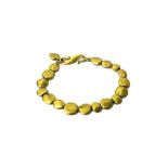 An 18ct gold bracelet in an abstract bead form, simulating nuggets,