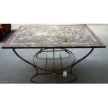 A mid 20th century garden table,