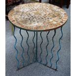 A 20th century garden table,