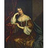 Follower of Sir Peter Lely, Portrait of a lady, said to be the Duchess of Portsmouth, oil on canvas,