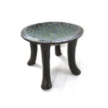 An African hardwood stool, early 20th century,