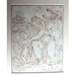 Giuseppe Cades (1750-1799), The rest on the Flight into Egypt, pen and ink signed, unframed,