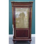 A late 19th century Empire revival side cabinet,
