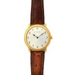 A gentleman's rose gold circular cased Theo Fennell wristwatch, having a quartz movement,