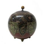 A Japanese cloisonné vase and cover, Meiji period,