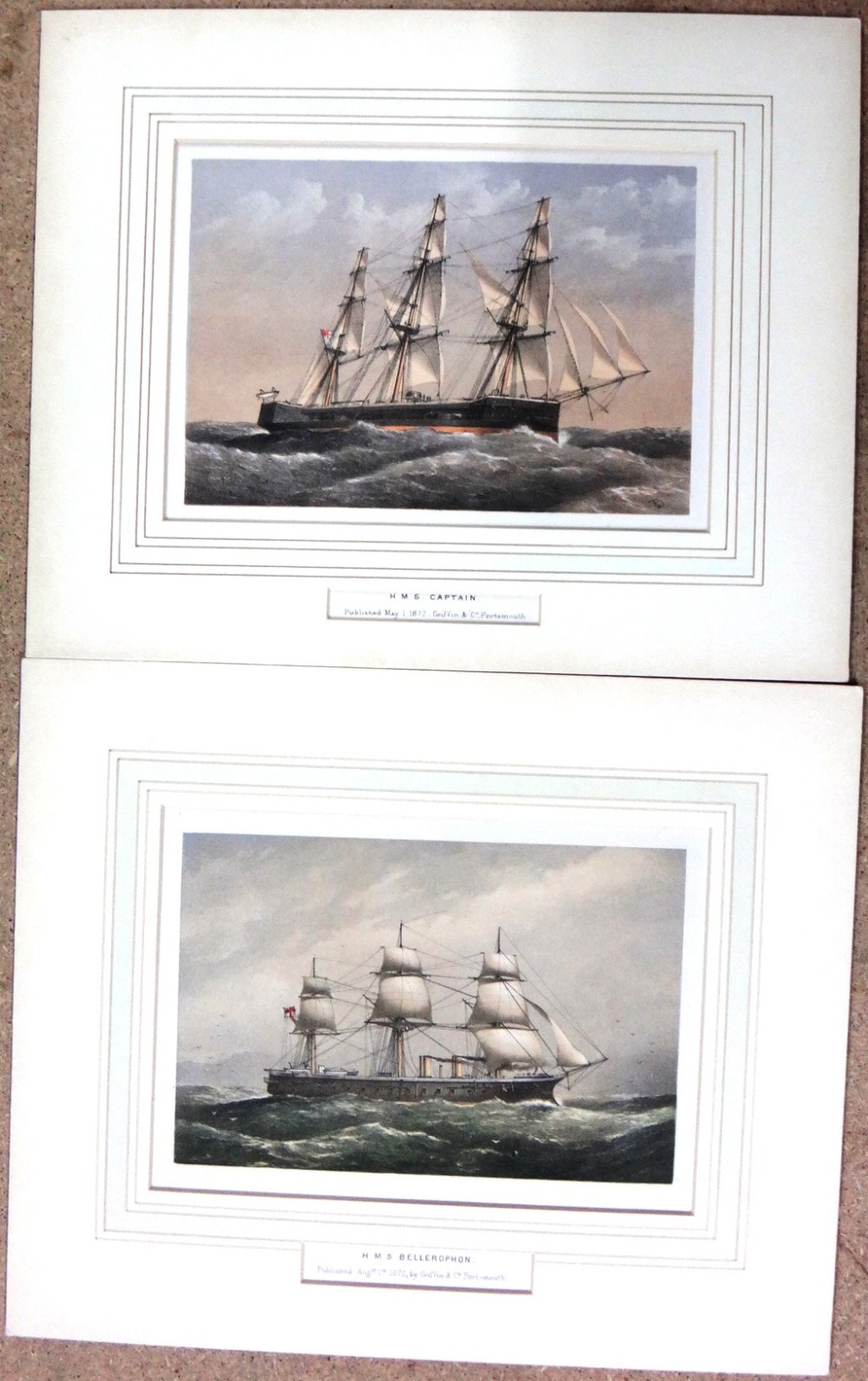 Thomas Goldsworth Dutton, H.M.S. Victory; H.M.S. Warrior; H.M.S. Bellerophon; H.M.S. Captain; H.M. - Image 4 of 7