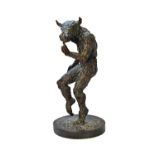 A. Lopez; a stylised bronze centaur, signed 'A.