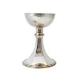 A silver chalice,