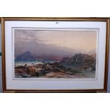 Samuel Cook of Plymouth (1806-1859), Plymouth Sound, watercolour, signed, 40cm x 68cm.