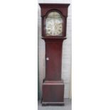 A mahogany, chequer strung and boxwood outlined longcase clock by Moncrieff, South Shields,