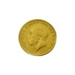 A George V half sovereign 1912.