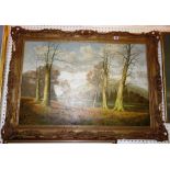 David Mead (20th century), Near Arundel, Sussex, oil on canvas, signed, inscribed on reverse,