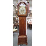 A mahogany eight day longcase clock, the moonphase dial detailed 'Bennett Edwards, Swaffham',