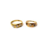 An 18ct gold ring,