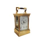 A L'Epee brass repeating carriage clock,