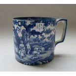 A quantity of 19th century blue and white tea and dinner wares,