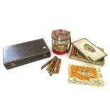 A quantity of vintage cigars, including; H.