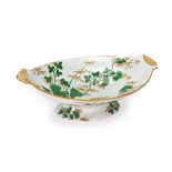 A Spode pearlware oval two-handled desse