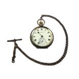 Penlington & Batty Liverpool, a silver cased open face pocket watch, Birmingham 1922,