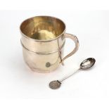 An Indian silver christening mug, Hamilton & Co, Calcutta, early 20th century,