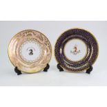 Two Flight, Barr & Barr Worcester plates,