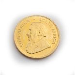 A South African Krugerrand, 1978. Illustrated.