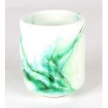 A Royal Doulton Chinese Jade cup by Charles Noke and Harry Nixon, cylindrical,