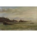 *** Michou (French, late 19th Century), Biarritz, signed and titled 'Michou' (lower left),