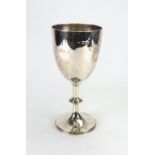 An Edwardian silver goblet, Goldsmiths & Silversmiths Company, London 1902,