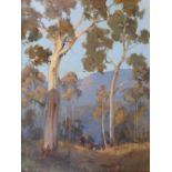 Pat Murphy (Australian, 20th Century), Cattle in a woodland glade, Australia,