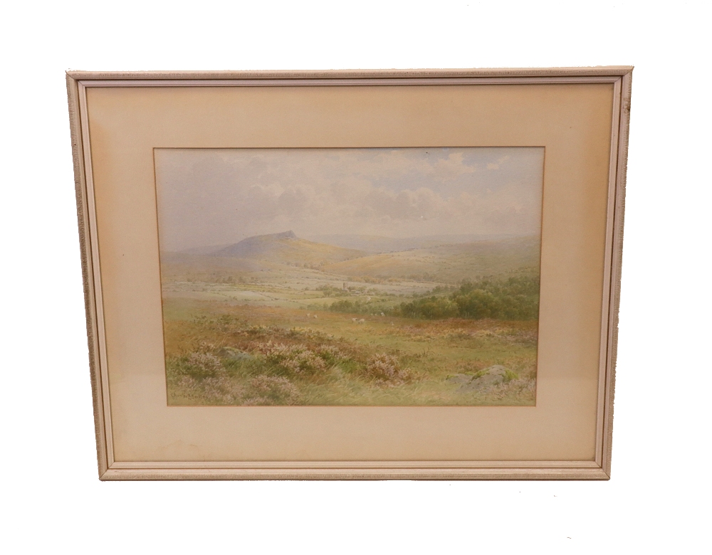 Charles Edward Brittan (British, 1870-1949), Landscape with sheep, - Bild 2 aus 4