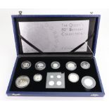 Royal Mint - The Queen's 80th Birthday Collection - A Celebration in Silver - a cased collection of