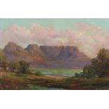 Charles Masser (South Africa, 20th Century), Table Mountain from Milnerton Cape,