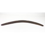 An Australian hardwood Boomerang, early 20th century,