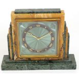 A stylish Art Deco mantel timepiece,