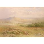 Charles Edward Brittan (British, 1870-1949), Landscape with sheep,