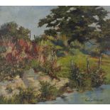 George Fifield (British, 20th Century), A country view, signed 'George Fifield' (lower right),