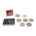 A collection of 18th - 20th century British and world coinage including a German States solid Regni