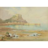 Clifford George Blampied (British, 1875-1962), A view of Saint Michael's Mount,