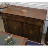An early 19th century mahogany dwarf side cabinet,