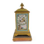 Richard Et Cie Paris & London: A French gilt metal cased mantel clock, circa 1870,