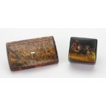 A small Russian snuff box, late 19th century,