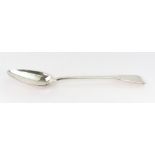 A George III silver fiddle pattern basting spoon, William Chawner, London 1817, 30.5cm, 4ozs.