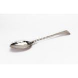 A George III silver Old English pattern basting spoon, Thomas Streetin, London 1809, 30cm long,