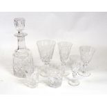 A suite of Stuart crystal cut pattern glassware, in six graduated sizes,