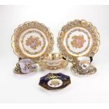 A collection of Derby, Stevenson & Hancock and Royal Crown Derby porcelain,